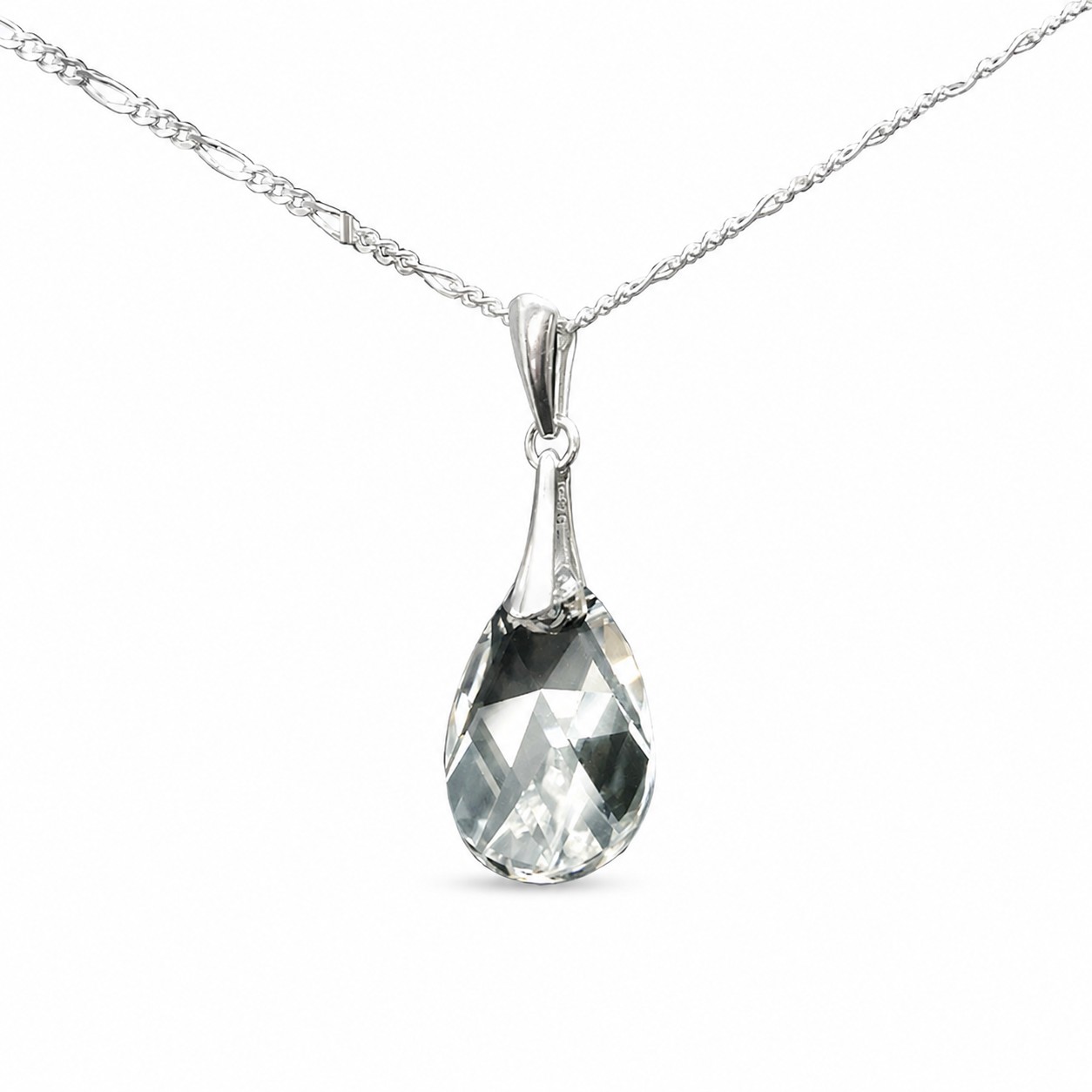 Sidabrinis pakabukas „Baroque“ su Swarovski® kristalais
