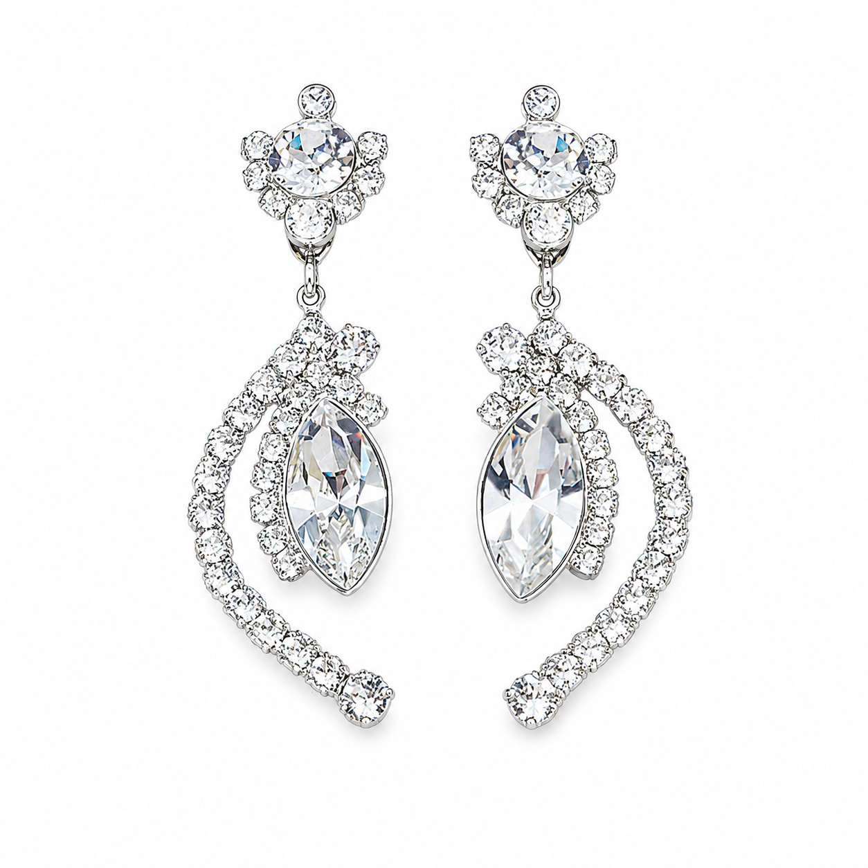 Auskarai „J’Adore V“ su Swarovski® kristalais