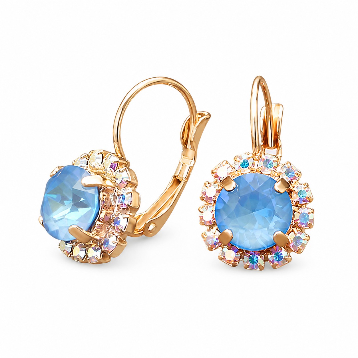 Auskarai „Glory II (Ocean DeLite)“ su Swarovski® kristalais