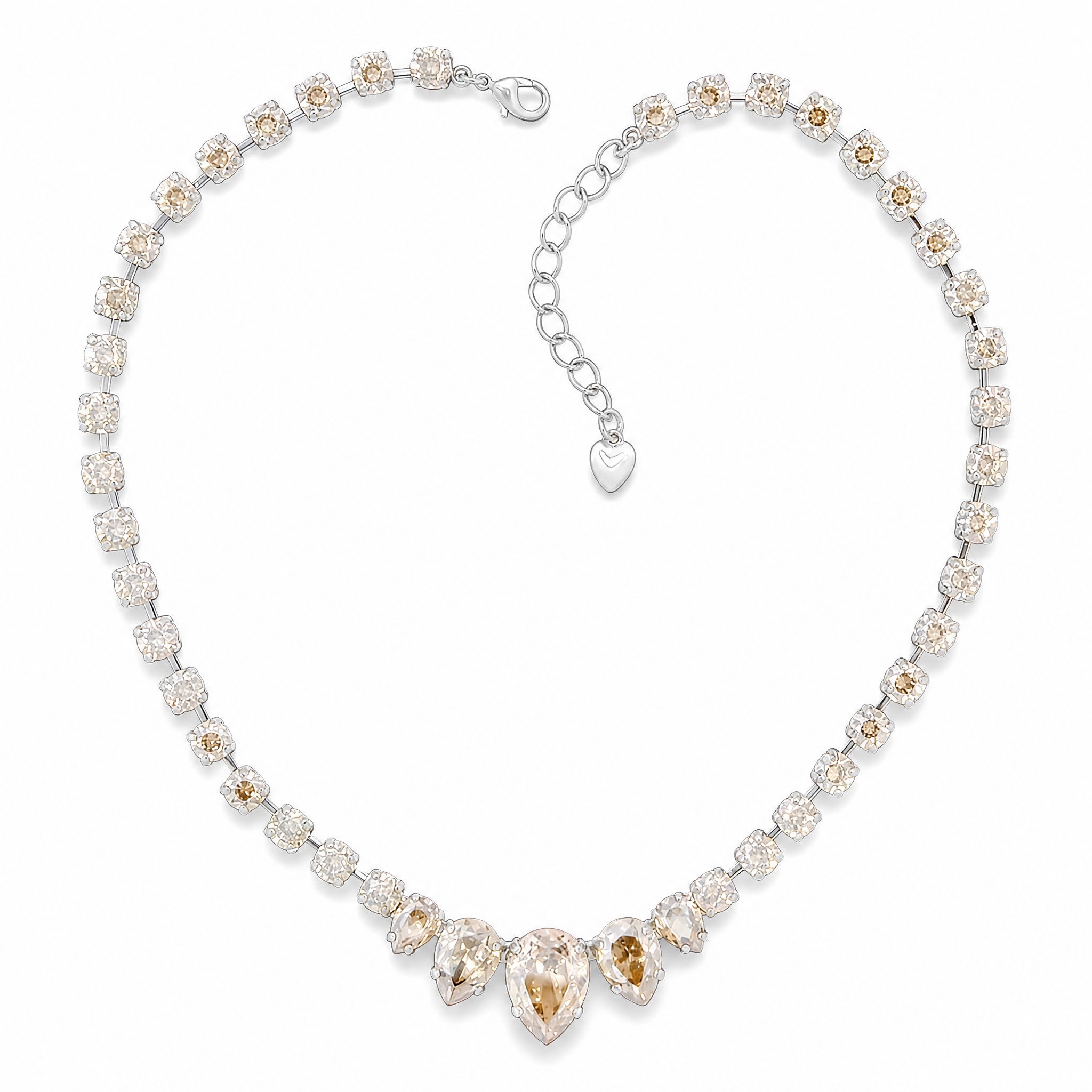 Vestuvinis vėrinys „Leonora (Golden Shadow)“ su Swarovski® kristalais