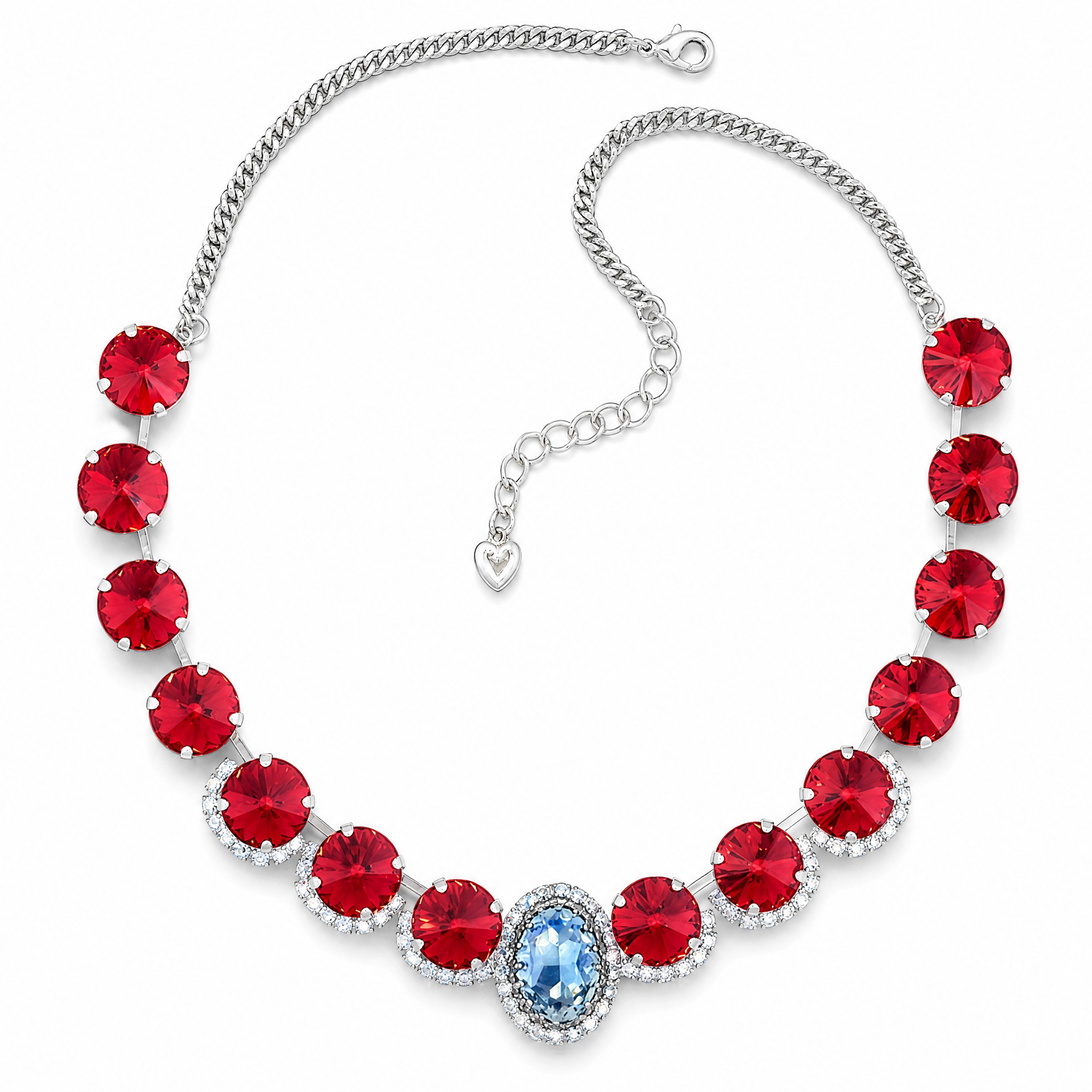 Vestuvinis vėrinys „Safi's Charm (Scarlet)“ su Swarovski® kristalais