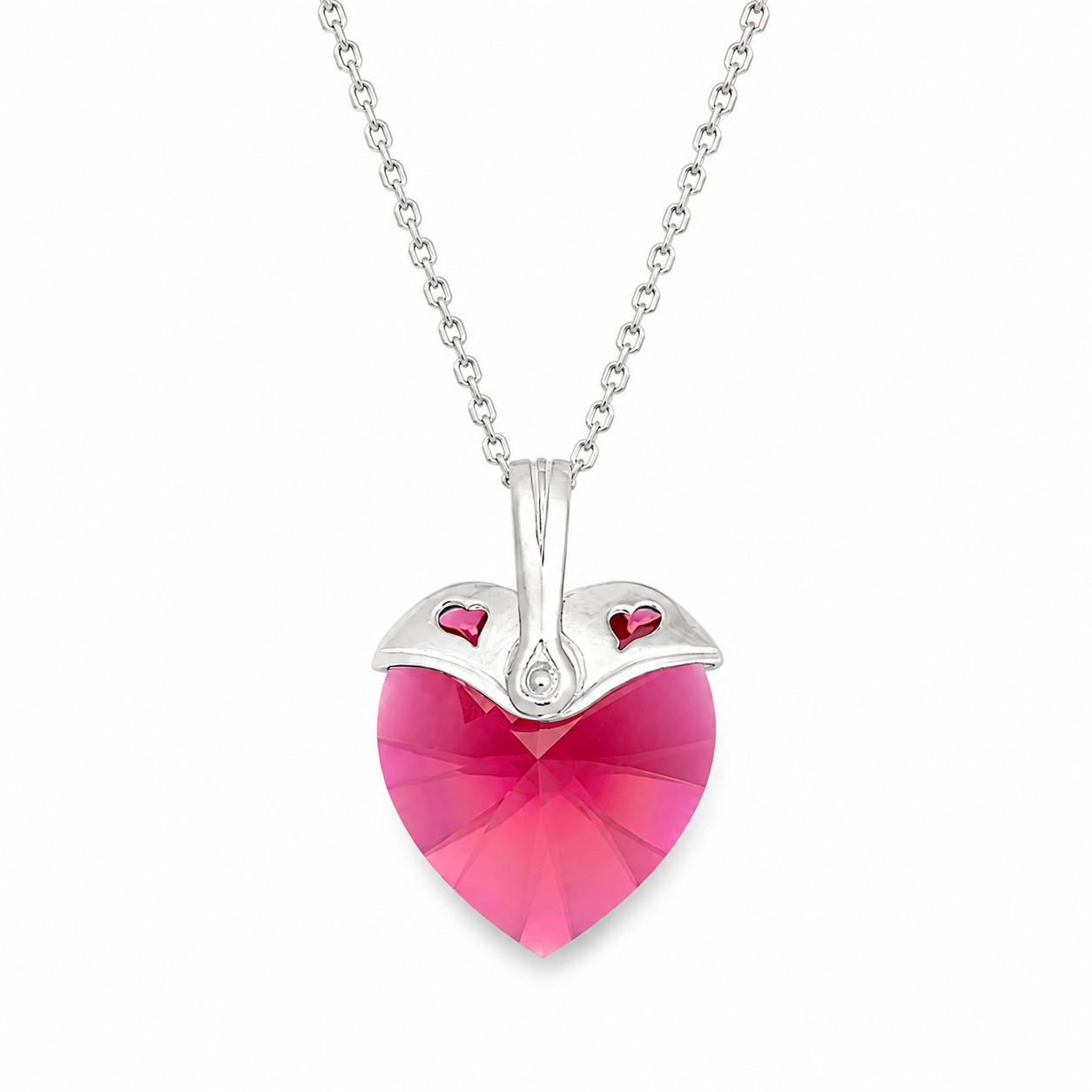Kaklo papuošalas moterims DiamondSky „Cupid (Scarlet)“ su Swarovski kristalais