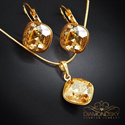 Komplekts "Apžilbinošs Spīdums IV (Golden Shadow)" ar Swarovski™ kristāliem