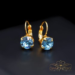 Auskari "Krāšņums (Aquamarine Blue)" ar Swarovski™ kristāliem