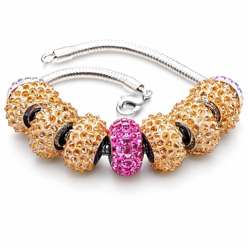 Bracelet “BeCharmed Pavé IV” (Jonquil) created with Crystals by Swarovski®