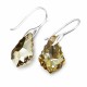 Sudraba auskari „Baroka IV (Golden Shadow)“ ar Swarovski® kristāliem