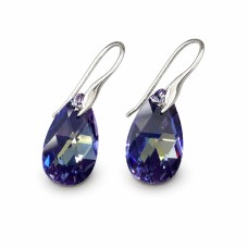 Sudraba auskari „Baroka (Tanzanite AB)“ ar Swarovski™ kristāliem