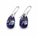 Sudraba auskari „Baroka (Tanzanite AB)“ ar Swarovski® kristāliem