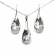 Sudraba komplekts sievietēm „Baroks“ ar Swarovski® kristāliem