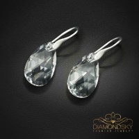 Sudraba auskari "Baroka" ar Swarovski™ kristāliem