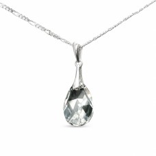 Серебряный кулон 925 пробы «Барокко» с кристаллами Swarovski®