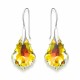 Sudraba auskari „Baroks IV (Aurora Borealis)“ ar Swarovski® kristāliem