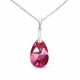 Sudraba kulons „Baroka (Rose Comet Argent Light)“ ar Swarovski® kristāliem