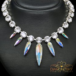 Kaklarota "Atlantis (Aurore Boreale)" ar Swarovski™ kristāliem