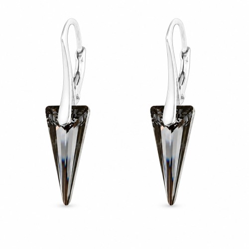 Sudraba auskari „Dzelonis (Silver Night)“