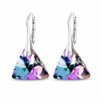 Sudraba auskari „Osiris (Vitrail Light)“ ar Swarovski® kristāliem
