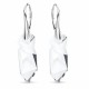 Sudraba auskari „Kaputt“ ar Swarovski® kristāliem