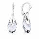 Sudraba auskari „Baroks II (Light Chrome)“ ar Swarovski® kristāliem
