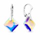 Sudraba auskari „Vizuļošana (Aurora Borealis)“ ar Swarovski® kristāliem