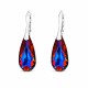 Sudraba auskari „Varavīksnes Kaskāde (Volcano)“ ar Swarovski™ kristāliem