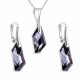 Sudraba komplekts sievietēm „Hiperboreja (Silver Night)“ ar Swarovski® kristāliem