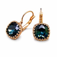 Auskari „Vintage V (Graphite)“ ar Swarovski® kristāliem
