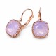 Auskari „Vintāžš V (Rose Water Opal)“ ar Swarovski® kristāliem