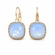 Auskari „Vintage V (Air Blue Opal)“ ar Swarovski® kristāliem