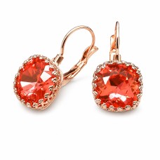 Auskari „Vintāžš V (Padparadscha)“ ar Swarovski™ kristāliem
