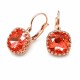 Auskari „Vintāžš V (Padparadscha)“ ar Swarovski® kristāliem
