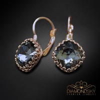 Auskari "Vintāžš IV (Silver Night)" ar Swarovski™ kristāliem