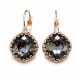 Auskari „Vintage IV (Silver Night)“ ar Swarovski® kristāliem