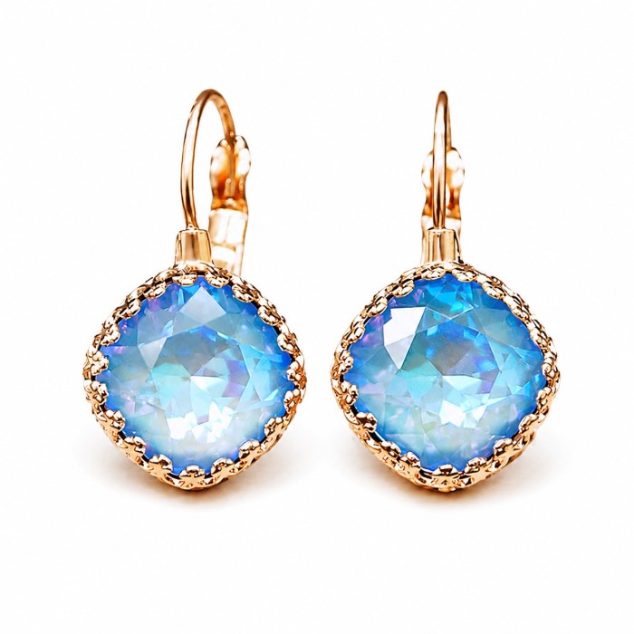 Auskari „Vintage IV (Ocean DeLite)“ ar Swarovski® kristāliem