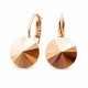 Auskari „Klaris II (Rose Gold)“ ar Swarovski™ kristāliem