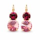 Auskari „Klaris VIII (Light Rose / Ruby)“ ar Swarovski® kristāliem
