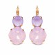 Auskari „Apžilbinošs Mirdzums VI (Rose Water Opal / Lilac)“ ar Swarovski™ kristāliem