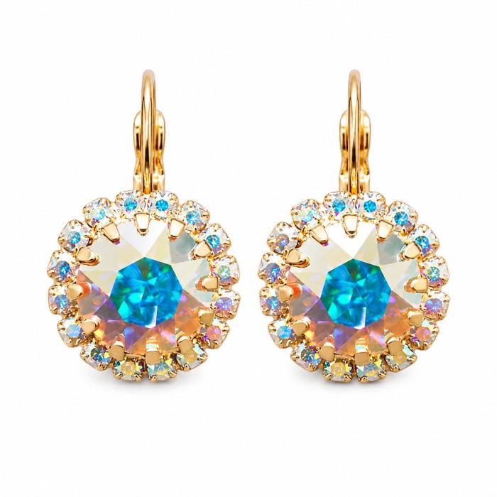 Auskari „Clarice IX (Aurora Borealis)“ ar Swarovski® kristāliem