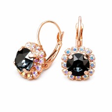 Auskari „Krāšņums II (Graphite)“ ar Swarovski™ kristāliem