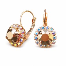 Auskari „Krāšņums II (Rose Gold)“ ar Swarovski® kristāliem