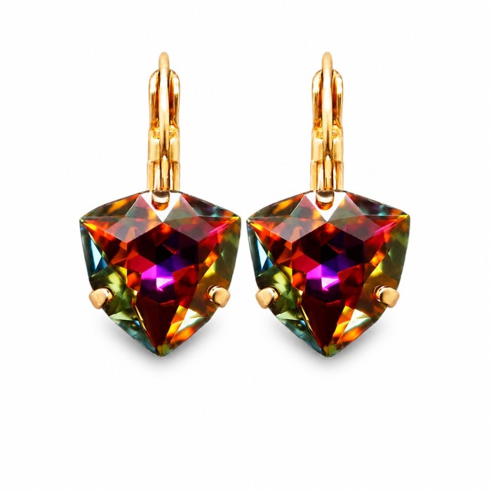 Auskari „Bermudu Trīsstūris (Volcano)“ ar Swarovski™ kristāliem