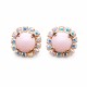 Auskari „Dvēseles Spogulis II (Pastel Rose)“ ar Swarovski® kristāliem