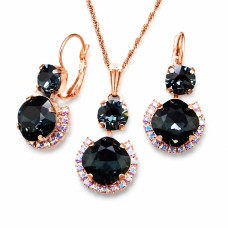 Komplekts „Klaris VI (Graphite)“ ar Swarovski™ kristāliem