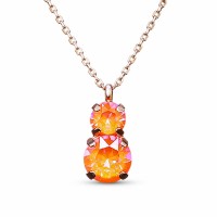 Kulons „Juno IV (Orange Glow DeLite)“ ar Swarovski® kristāliem