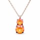 Kulons „Juno IV (Orange Glow DeLite)“ ar Swarovski® kristāliem