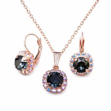 Komplekts „Krāšņums II (Graphite)“ ar Swarovski™ kristāliem