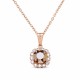 Kulons „Glory (Rose Gold)“ ar Swarovski® kristāliem