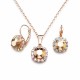 Komplekts sievietēm „Krāšņums II (Rose Gold)“ ar Swarovski® kristāliem