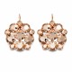 Auskari „Greznība (Rose Gold)“ ar Swarovski™ kristāliem