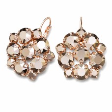 Auskari „Greznība (Rose Gold)“ ar Swarovski™ kristāliem