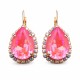 Auskari „Debesu Piliens III (Lotus Pink DeLite)“ ar Swarovski® kristāliem